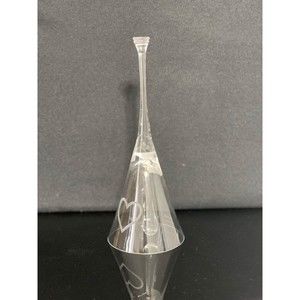 Wedgwood Vera Wang Stiletto Heart Bell  Lead Crystal Love Wedding Valentine Gift